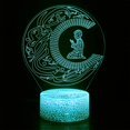 thumbnail image 3 of EIMELI Islam Eid Ramadan LED Light 3d Moon Lamp With Touch 16 Color Mubarak Gifts For Home Decor Muslims Believers, 3 of 10