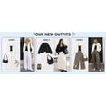 thumbnail image 4 of Womens Windbreaker Jacket Stand Collar Casual Lightweight Jackets Fall Winter Bomber Outerwear, 4 of 6
