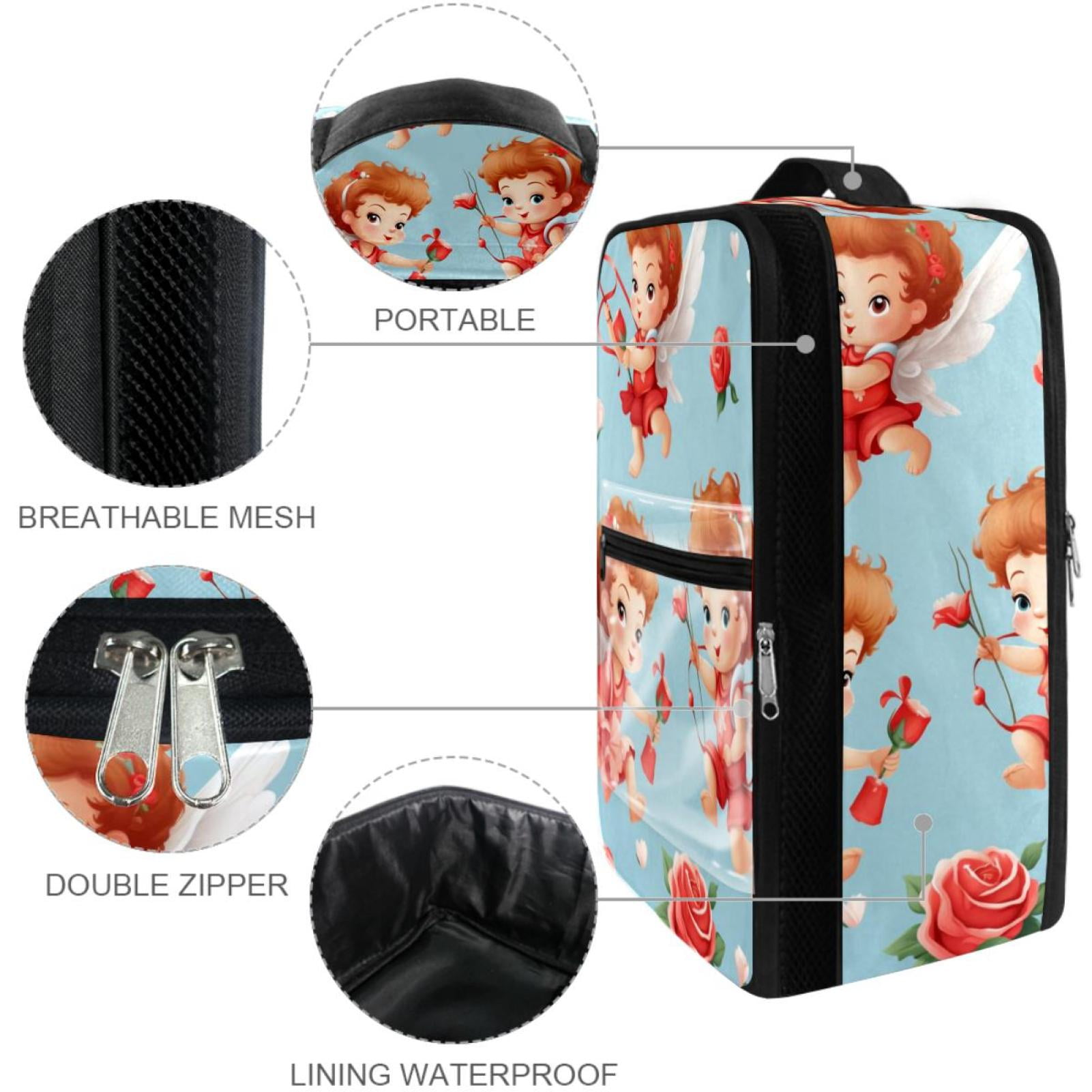 Cupid Polyester Shoe Organizer Box for Closet, Space-Saving Solution for Footwear Storage, 23x31cm/9x12in Size for Shoes