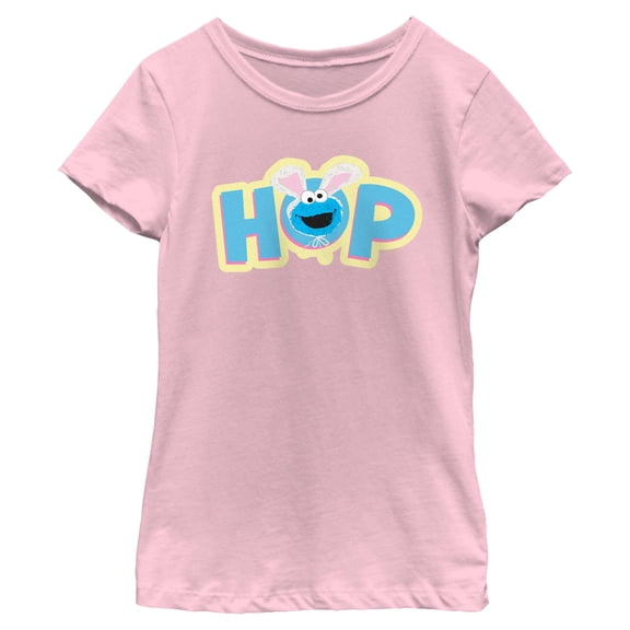 Girls Sesame Street Easter Cookie Monster Hop T Shirt