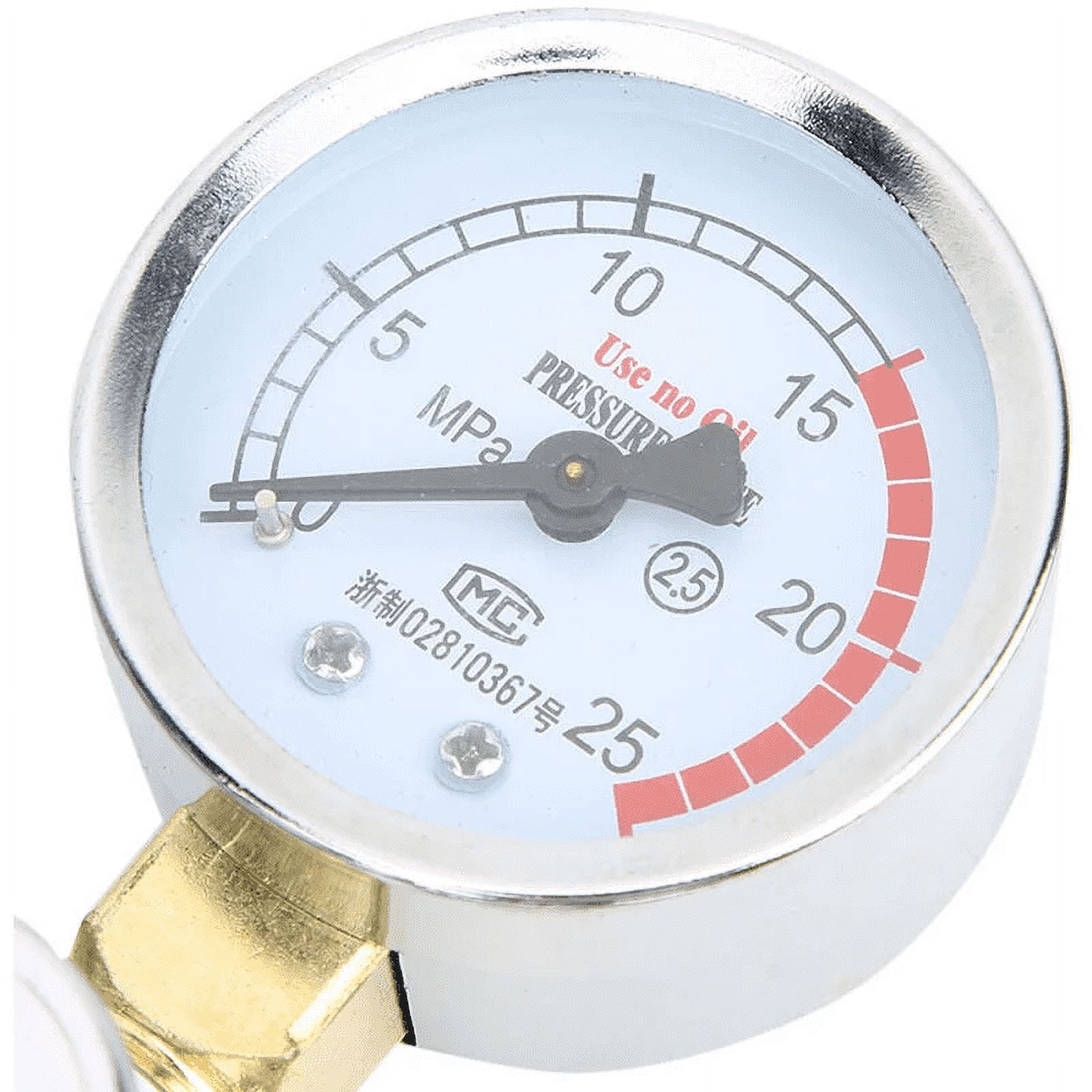 Welding Regulator for Argon CO2, Ideal for MIG Tig Welding, Clear Scale Pressure Gauge with High Quality Material, Stable Outlet Pressure, Zinc Alloy Body