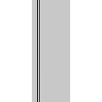 Slab Barn Door Panel 18 x 80 inches | Planum 0016 Grey Matte with Frosted Glass | Sturdy Finished Interior Doors | Pocket Closet Sliding