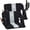 Black and Gray, variant on 2 Pack Reclining Stadium Seats,Extra Wide Bleacher Seat with Back Support & Padded Cushion,6 Adjustable Angles, Large Pockets, Cup Holders & Non-Slip Mat for Football Games & Outdoor Events
