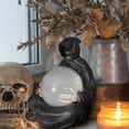 thumbnail image 3 of Halloween Suriel & Floating Bat Crystal Ball ,Suriel Bookshelf Figure Decor| Halloween Figurine, Fantasy Decor Grim Reaper Statue, Grim Reaper With Crystal Ball Creepy,Statue Bat,1SET, 3 of 7