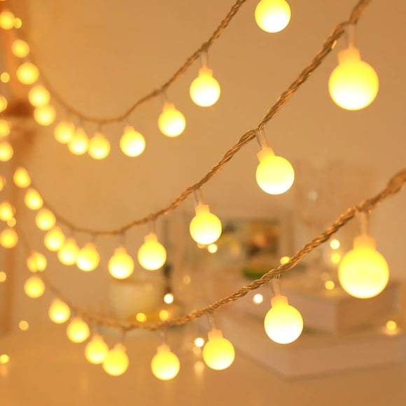 Guirnalda de luces RaThun 15m 100 LED blanco cálido 8 modos con conexión eléctrica