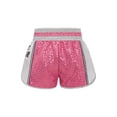 thumbnail image 2 of Hansber Boys Muay Thai Fight Shorts Sequins MMA Kickboxing Grappling Training Bottoms Combat Sport Shorts Pink 8, 2 of 7