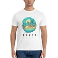 thumbnail image 5 of Graphic Tees Beach Summer Gildan Men's Short Sleeve T-Shirt 180g, 5 of 8