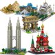thumbnail image 2 of Bloques De construcción del Big Ben para niños, juguete De construcción De la pirámide del Taj Mahal del Puente De la ciudad De Londres, modelo 2023, 2 of 4
