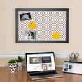 thumbnail image 3 of PinPix 27x18 Custom Cork Bulletin Board Light Brown Polka Dot Poster Board Has a Fabric Style Canvas Finish, Framed in Light Brown Polka Dot, by ArtToFrames (PinPix-502), 3 of 6