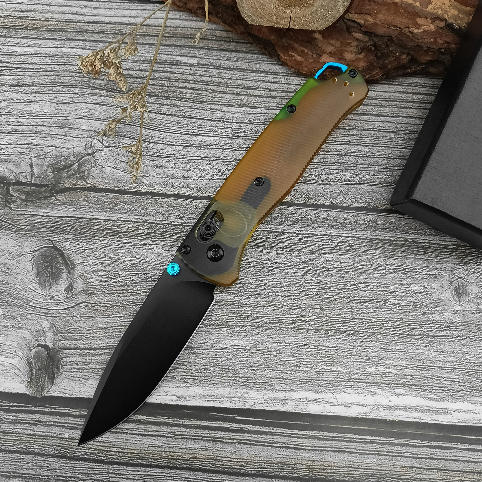 Folding Pocket Knives,3.15"440C Steel Blade and Ultem Handle with Pocket Clip, EDC Knife for Indoor Ourdoor