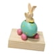 thumbnail image 1 of Adorable figura de conejito de Pascua, estatua de conejo, modelo de animal coleccionable de resina para Verde, 1 of 9