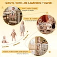 thumbnail image 4 of Step Stool Woodure, torre de cocina plegable 6 en 1 para niños pequeños, 4 of 7