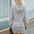 thumbnail image 3 of Vestido Sudadera Con Capucha,Vestido Con Capucha De Manga Larga Vestido Sudadera Con Cordón Vestido Con Capucha Rendimiento Finamente Afinado, 3 of 6