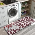 thumbnail image 3 of Red Floral and Petal Pattern Kitchen Rug Mat,Kitchen Runner Rugs Non Skid Washable,Decorative Kitchen Floor Mats for Kitchen,Sink,Laundry,17"x47.2", 3 of 7
