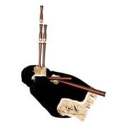 Roosebeck Sheesham Medieval Smallpipes w/ Brass Mounts and Black Velvet Cover, BGSPR
