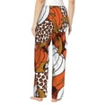 thumbnail image 3 of Disketp Various Pumpkins Print Women'S Comfy Pajama Pants Casual Drawstring Palazzo Lounge Wide Leg Pants, 3 of 9