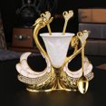 thumbnail image 1 of Boreal Craft Decorative Gold Base Holder With 6pcs Coffee Spoon Set Light Exquisite Coffee Spoon Set Delicate Tea Spoon For Coffee Fruit Dessert Ice Cake Dinner Place Mats for 4, 1 of 7