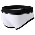 thumbnail image 4 of Mens Underwear Briefs Low Rise Casual Color Block Stretchy Slim Hollow-Out Breathable Support Lifting Athletic Workout Underpants, 4 of 4