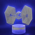thumbnail image 1 of Galaxy Empire Tie Fighter 3d Led Night Light Bedroom Table Lamp Color Changing, 1 of 2