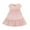Pink B, variant on WRKEKC Toddler Girls Spring Summer Dress Short Flutter Sleeve Round Neck Textured Knit Fabric Flared Hem Dress for 3-24 Months Infants