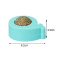 thumbnail image 6 of Walbest 1 Pack Catnip Wall Ball Edible Cat Toys for Cat Lick Teeth Cleaning Cat Catnip Toy Rotatable Cat Licking Ball Healthy Kitty Catnip Wall Roller Cat Wall Treats for Cat Indoor Wall Decor, 6 of 7