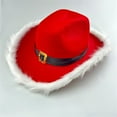 thumbnail image 7 of Beugl Cowgirl Hat Clearance, Christmas Hat with Led Lights Cowboy Hat Western Cowboy Red Hat Santa Trimmed Lights Hat Cowboy Hats for Women Cowboy Hat Men, Hats for Men Red One Size, 7 of 7
