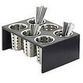 thumbnail image 4 of Cal-Mil Midnight Collection Bamboo 6 Hole Cylinder Display - 16"L x 11"W x 6"H, 4 of 4