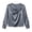 Gray, variant on Women V-Neck Twist Knot Satin Blouse, Long Sleeve Silky Dressy Top with Button Cuffs, Elegant Work Casual Satin Shirt Solid Colors (Green,XXXL)