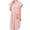 Pink, variant on TEAJOPSUU Women's Quick Dry Bathrobe Sleeveless Plush Warm Fleece Robes Home Wearing Shower Bath Body Towel Robe Sleepwear Gray