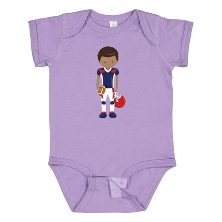 

Inktastic African American Boy American Football Rugby Boys Baby Bodysuit
