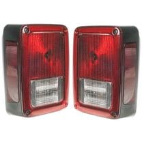 Tail Light Assembly Set 2 Piece - Compatible with 2007 - 2017 Jeep Wrangler 2008 2009 2010 2011 2012 2013 2014 2015 2016