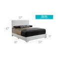 thumbnail image 2 of Glory Furniture Aaron Faux Leather Upholstered Full Bed in White, 2 of 2