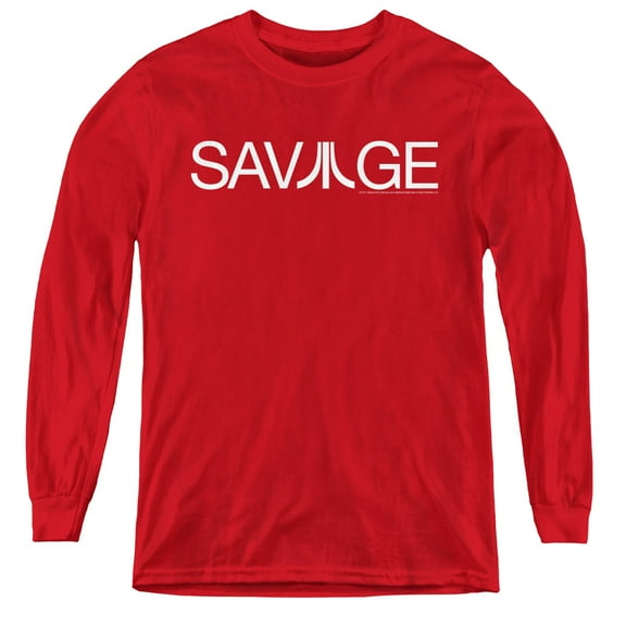 Atari Savage Youth Long Sleeve T-Shirt Tee Red