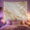 thumbnail image 2 of Abstract Marble Waves with Metallic Gold Veins, Calming Abstract Style for Art Lovers, Modern Wall Decor Housewarming Gift, Tapestry Wall Hanging for Bedroom and Living Room, 2 of 7
