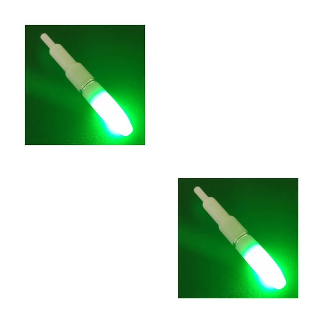 Wosthever Palo luminoso Plástico resistente al desgaste LED Luz de noche Clips de punta de caña de pescar Lámpara práctica Lightstick Bite Type3 NO3
