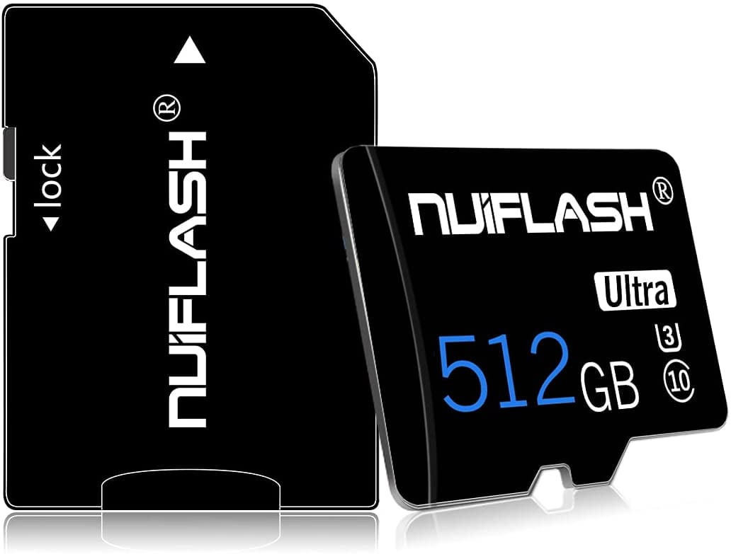 Micro sd Card 512gb SD Memory Card High Speed Class 10 TF Card 512GB with SD Card Adapter 512GB
