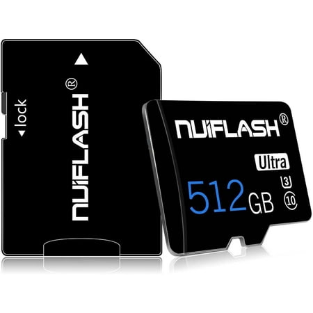 Image of Micro sd Card 512gb SD Memory Card High Speed Class 10 TF Card 512GB with SD Card Adapter 512GB