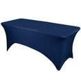thumbnail image 6 of Efavormart 6 FT Fitted Navy Blue Rectangular Stretchy Spandex Tablecloth For Wedding Party Tradeshow Decor Decoration, 6 of 7