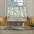 thumbnail image 5 of Coolnut Mushroom Kitchen Curtains 2 Panels, UV Protected Tier Curtains Half Window Curtains Kitchen Tiers for Guest Room Bathroom Sink Laundry Room Basement,36 x 27 Inch, 5 of 6