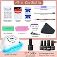 thumbnail image 5 of JODSONE Gel Nail Polish Kit with U V Light 32 Colors Soak Off Gel Polish Set Base & Glitter Top Coat for DIY Nail Art & Manicure, 5 of 8
