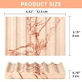 thumbnail image 4 of TABHOUKIT Luxury Marble Soap Dish Tray,Rectangle Stone Marble Soap Tray,Self Draining Soap Holder for Bathroom, Kitchen (Pink), 4 of 7