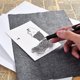 thumbnail image 5 of 100 hojas de copia de transferencia de papel carbón grafito calco A4 para arte de lienzo de madera/azul/ kaili Sencillez, 5 of 5