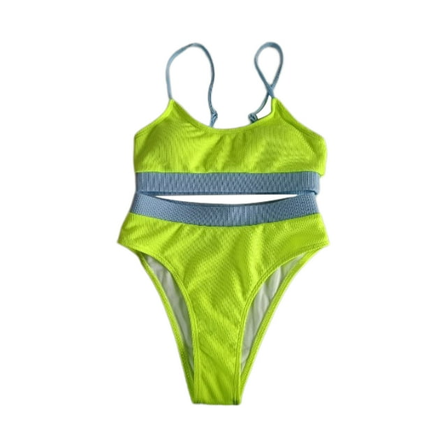 Fvwitlyh Maillot de Bain Femme Mode Bikini Rehausseur Rembourré Ensemble de Plage