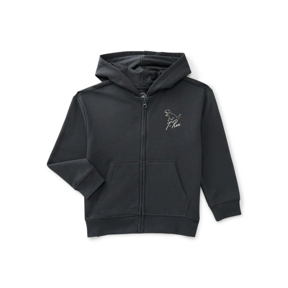 Wonder Nation Little Boys Graphic Zip Hoodie, Sizes 4-10