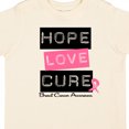 thumbnail image 4 of Inktastic Breast Hope Love Cure Boys or Girls Toddler T-Shirt, 4 of 5
