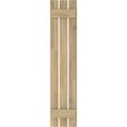 thumbnail image 5 of Ekena Millwork 11 1/2"W x 76"H Americraft Three Board (2 Batten) Exterior Real Wood Spaced Board-n-Batten Shutters (Per Pair), Unfinished, 5 of 10