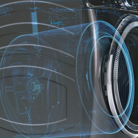 GE - 5.0 Cu Ft High-Efficiency Stackable Smart Front Load Washer w/UltraFresh Vent, Microban Antimicrobial & 1-Step Wash+Dry - White