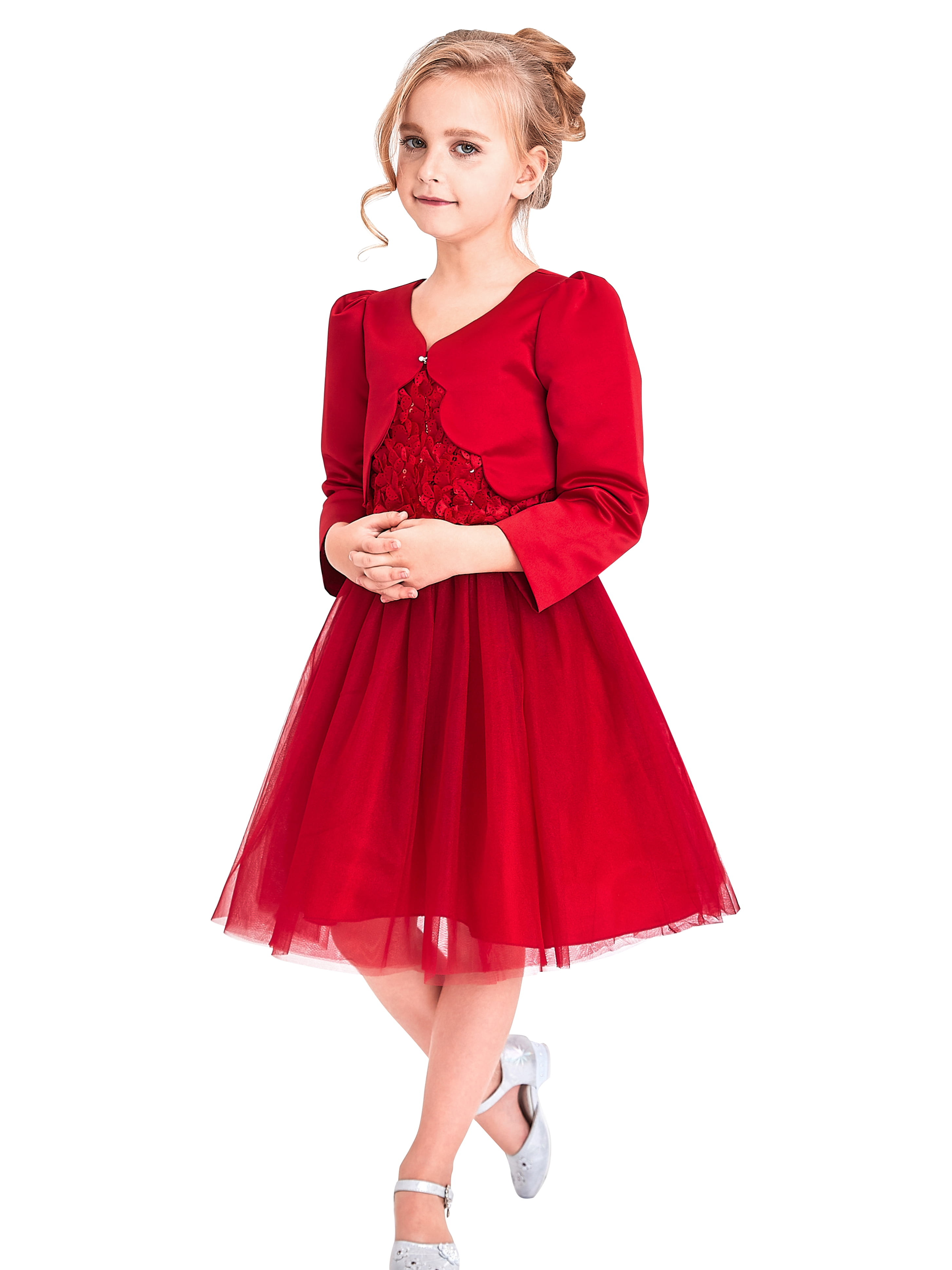 girls red bolero