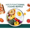 thumbnail image 3 of Cuencos para Mezclar, JASUVII Juego de Tazones/Bowls de 7 Piezas, Bowls de Cocina con Tapas Herm&eacute;ticas, Ensaladera acero inoxidable, Ideal para Hornear, Mezclar, Ensalada, Servir y Preparar, 3 of 7