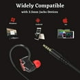 thumbnail image 4 of HP Earhook Gaming Earbuds Headphone W Detachable Mic, Volume Control, Black, 4 of 7
